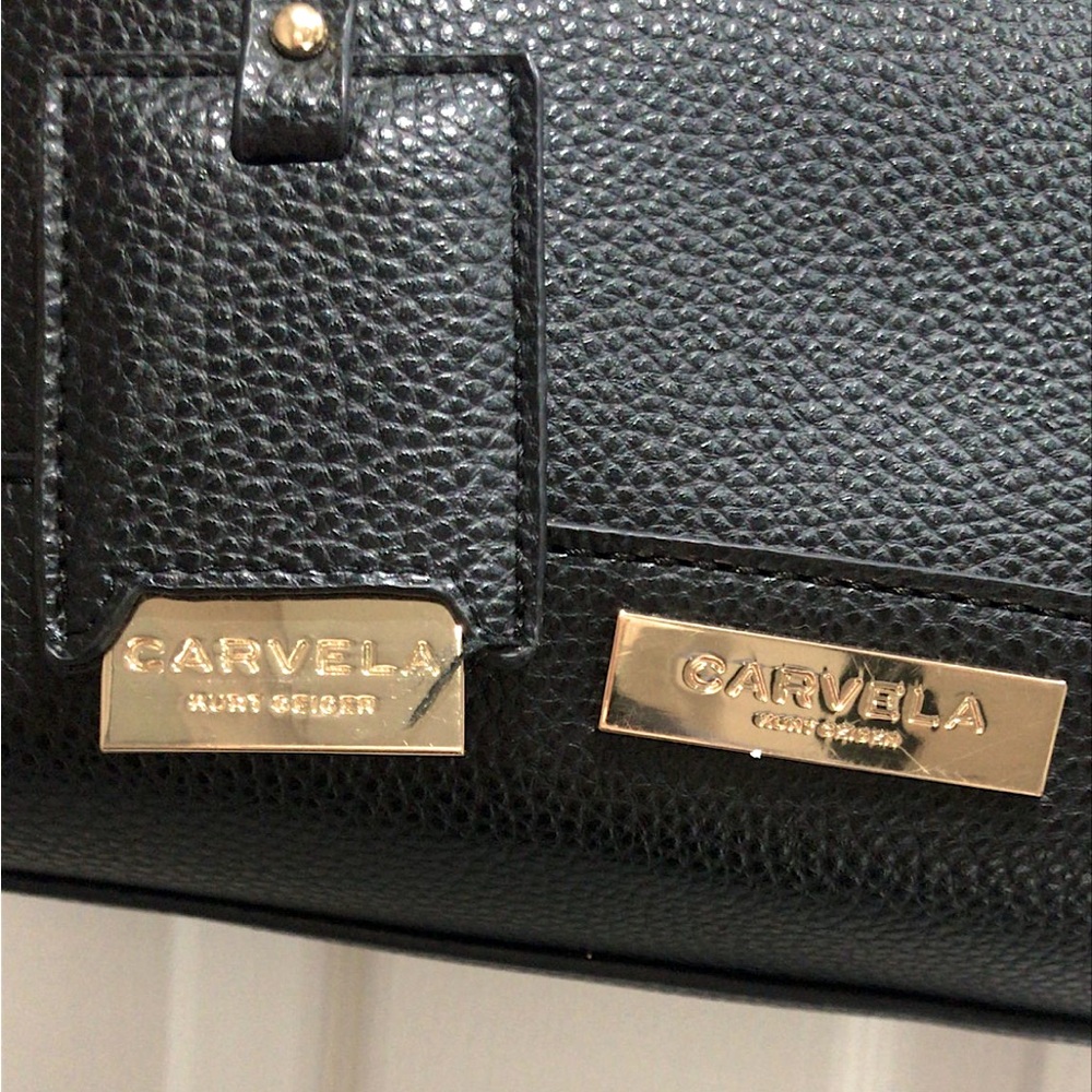 KURT GEIGER CARVELA BLACK LEATHER BAG - Picture 3 of 4